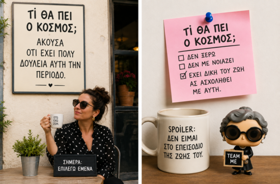 Η ζωή μου δεν είναι δημόσια διαβούλευση...